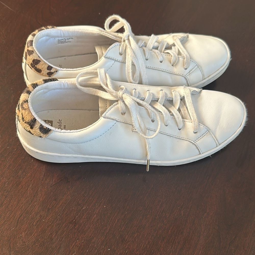 Keds X Kate Spade Ace Leather & Leopard
Sneakers Sz 9.5 Preppy Chic Country Club - Picture 4 of 12